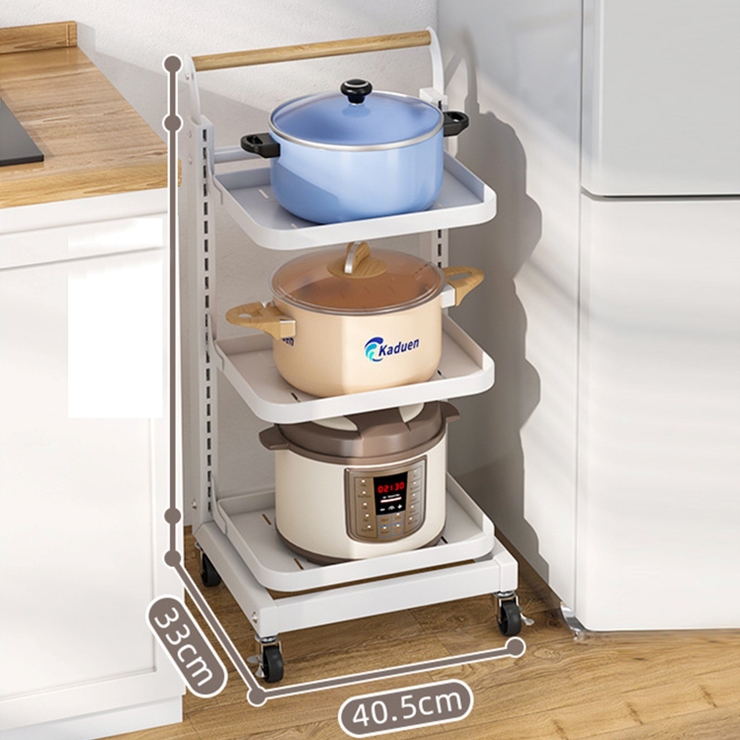 なんでも収納可動式ラック キャスター付き スリム[品番：XT000005977