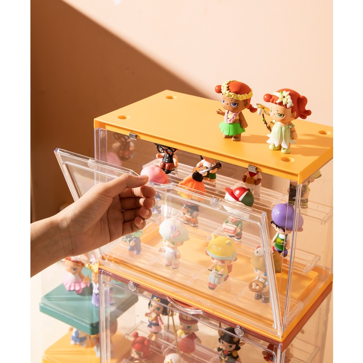 取り出しやすい下開き 扉付きマグネット カラーボックス[品番