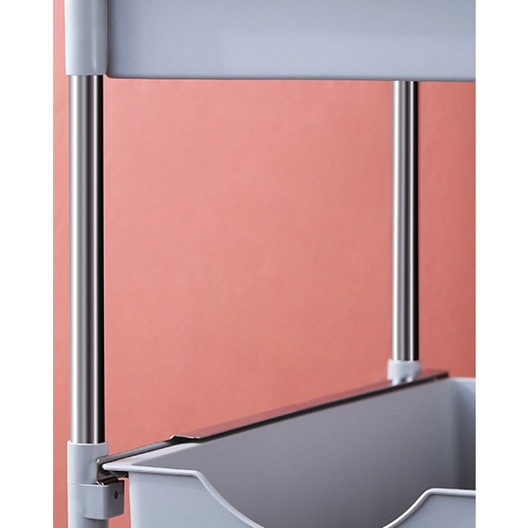 可動式４段引き出し収納ラックカート 可動 キッチンワゴン | aimoha  | 詳細画像3 