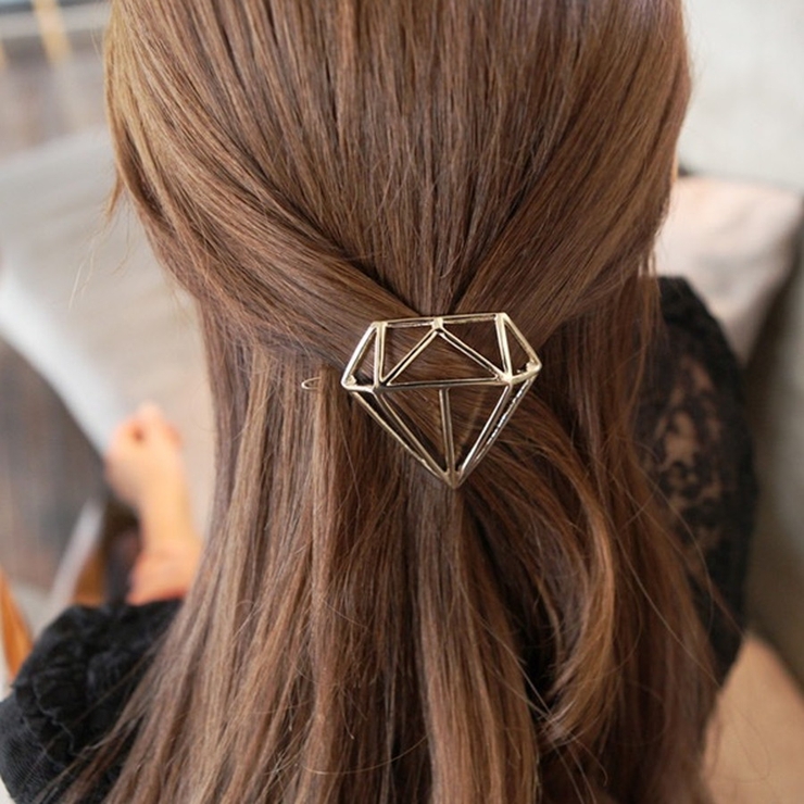 ヘアアクセ ダイヤモンドモチーフバレッタ[品番：ORPW0000987