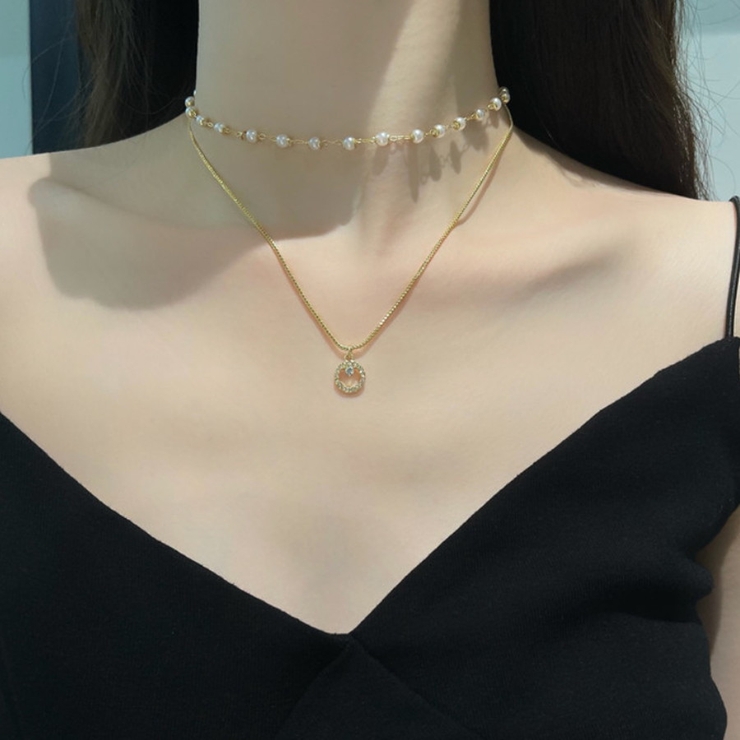 ネックレス ダブルチェーンパールネックレス | marcydorn | 詳細画像3 