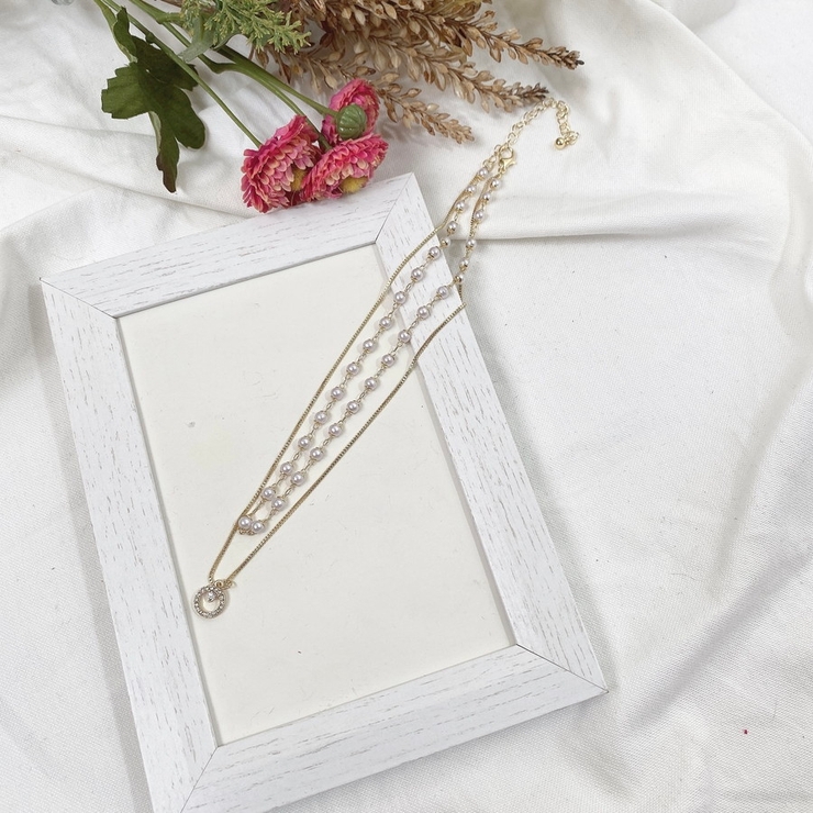 ネックレス ダブルチェーンパールネックレス | marcydorn | 詳細画像4 