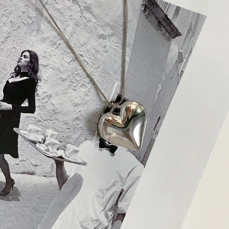 ネックレス メタルハート＆ビジューネックレス 2連/2個セット | marcydorn | 詳細画像4 