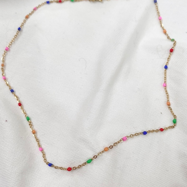 ネックレス スモールアクセントカラフルカラーネックレス | marcydorn | 詳細画像7 