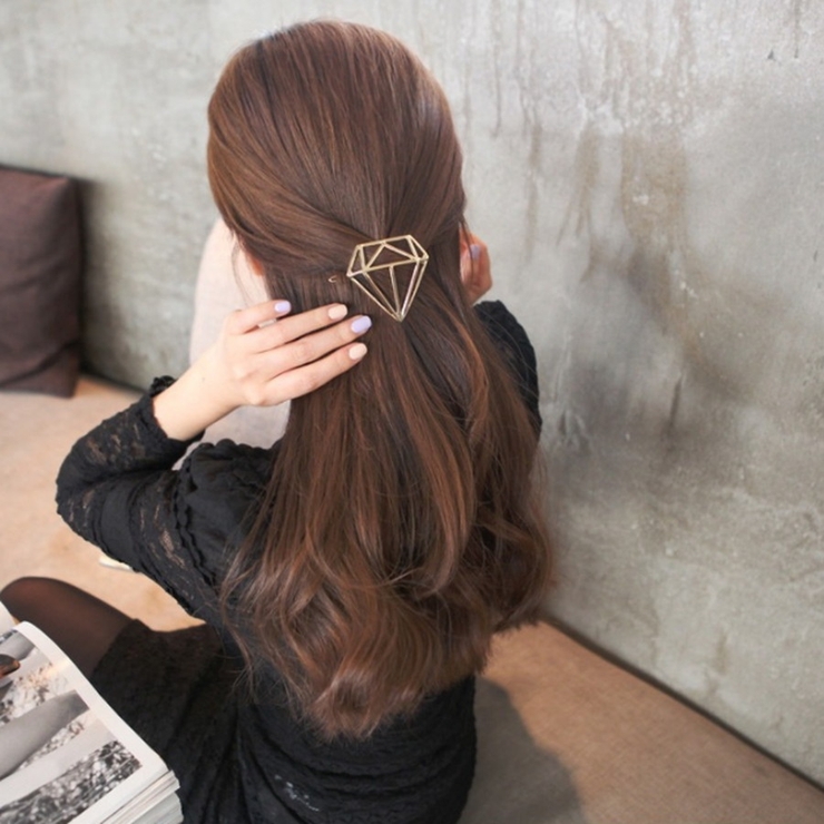ヘアアクセ ダイヤモンドモチーフバレッタ[品番：ORPW0000987