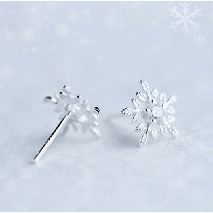 ピアス 雪のデザイン レディース | And Kawaii | 詳細画像4 