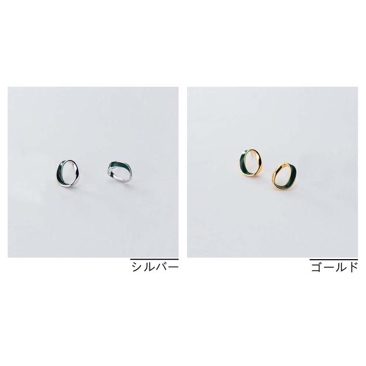 ピアス ツイストオーバル レディース | And Kawaii | 詳細画像2 