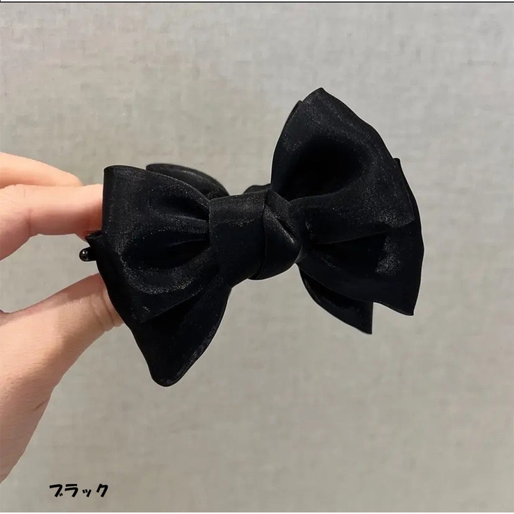 ブラック | ヘアクリップ バンスクリップ ヘアアクセサリー | And Kawaii