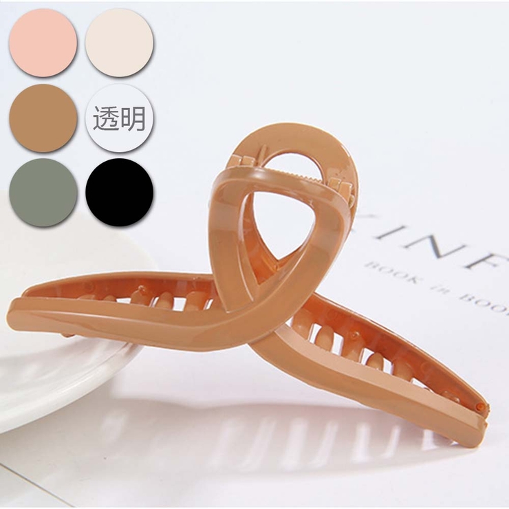 ヘアクリップ バレッタ アクリルバンスクリップ[品番