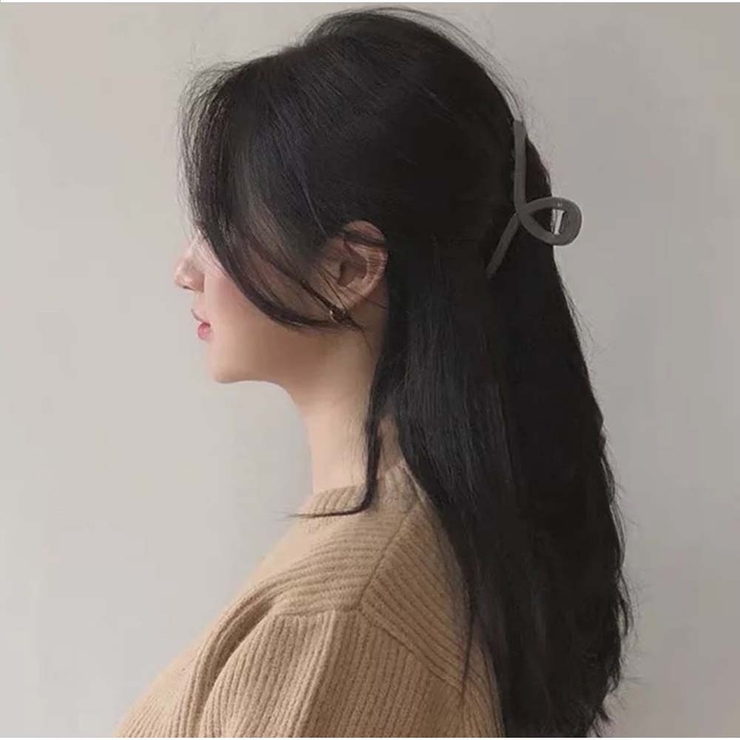 ヘアクリップ バレッタ アクリルバンスクリップ[品番：AKIW0000744