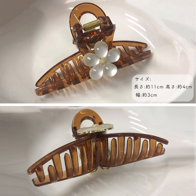 花 ヘアクリップ 大きめ バンスクリップ | SUNSHINE CLOSET | 詳細画像3 