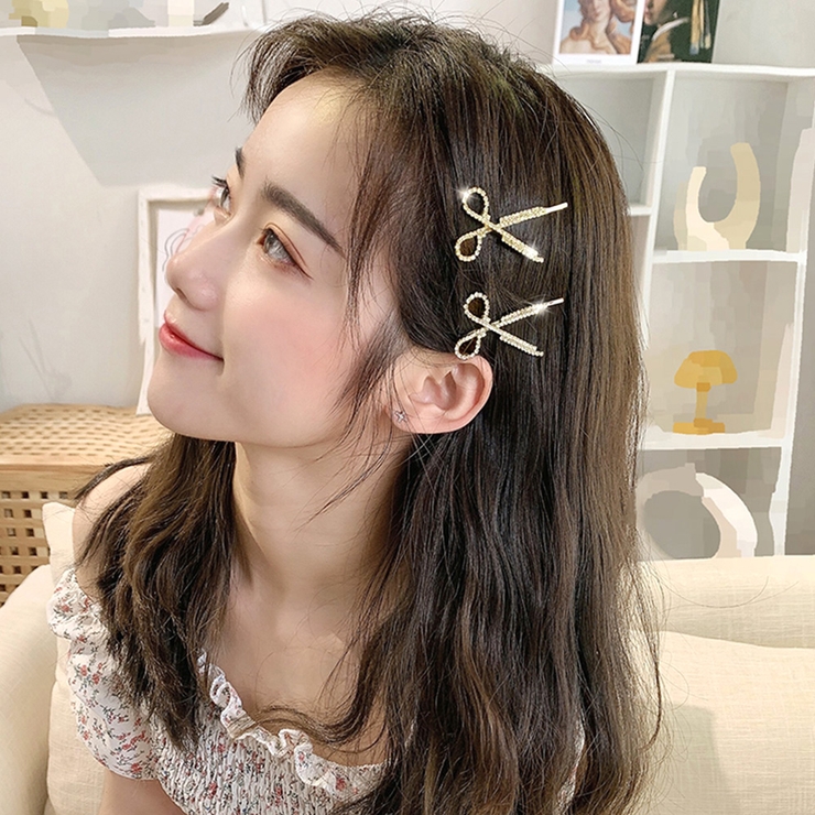 ヘアピンセットレディース キラキラ髪飾り[品番：AGCW0003937