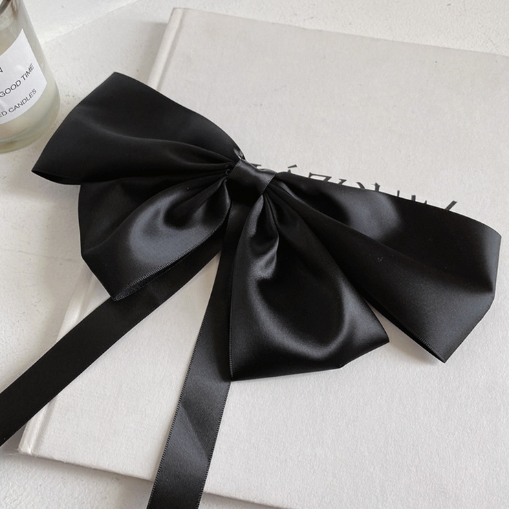 サテンビッグリボンバレッタ韓国ヘアアクセ | SUNSHINE CLOSET | 詳細画像10 