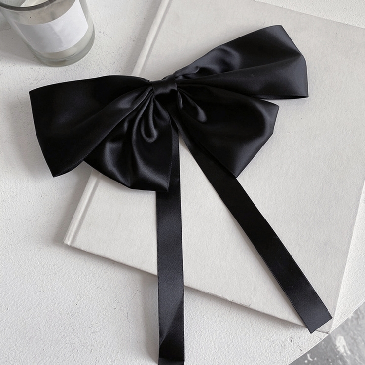 サテンビッグリボンバレッタ韓国ヘアアクセ | SUNSHINE CLOSET | 詳細画像9 