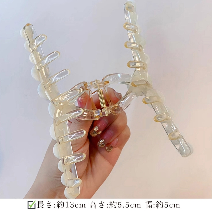 ヘアクリップ 大きめヘアアクセサリー黒 | SUNSHINE CLOSET | 詳細画像4 