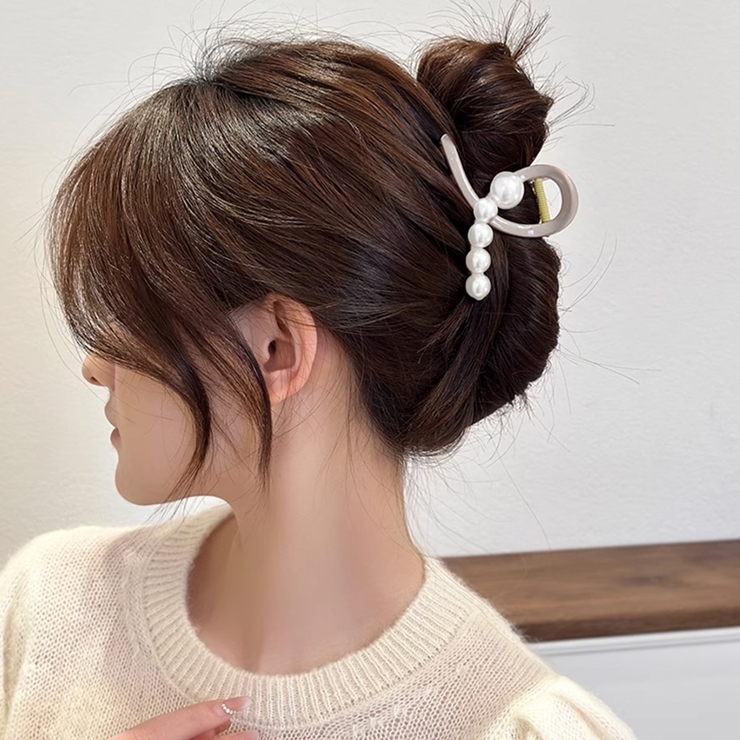 ヘアクリップ バンスクリップ パール付き | SUNSHINE CLOSET | 詳細画像10 