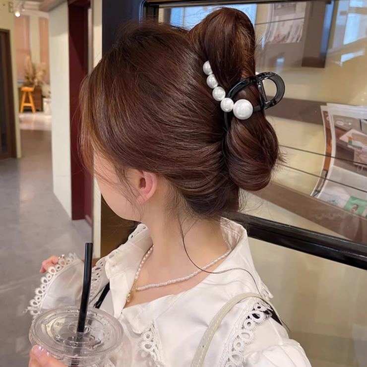 ヘアクリップ バンスクリップ パール付き | SUNSHINE CLOSET | 詳細画像5 