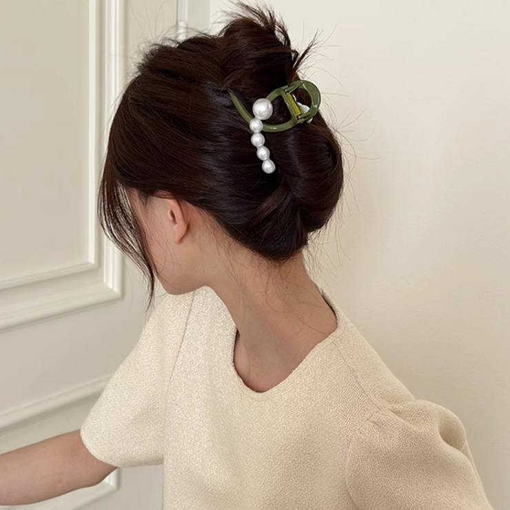 ヘアクリップ バンスクリップ パール付き | SUNSHINE CLOSET | 詳細画像9 