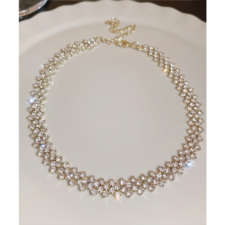 キラキラ ラインストーンネックレス 人気 | SUNSHINE CLOSET | 詳細画像5 