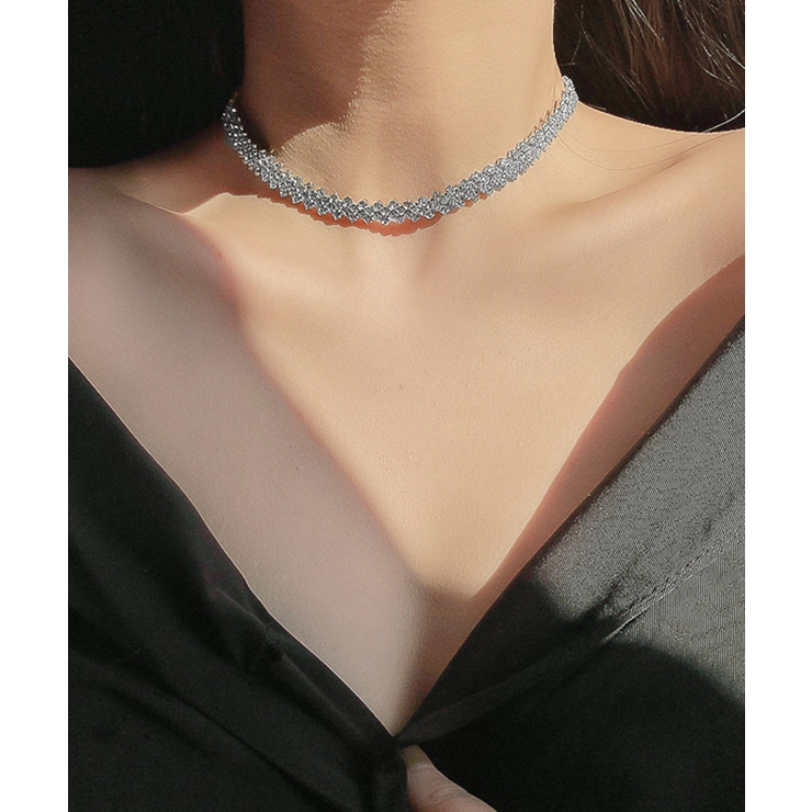 キラキラ ラインストーンネックレス 人気 | SUNSHINE CLOSET | 詳細画像7 