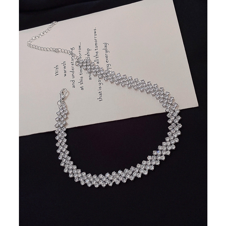 キラキラ ラインストーンネックレス 人気 | SUNSHINE CLOSET | 詳細画像9 