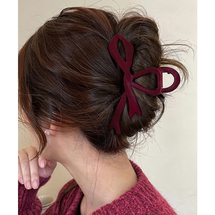 ツイストリボンヘアクリップ 韓国風髪留め | SUNSHINE CLOSET | 詳細画像1 