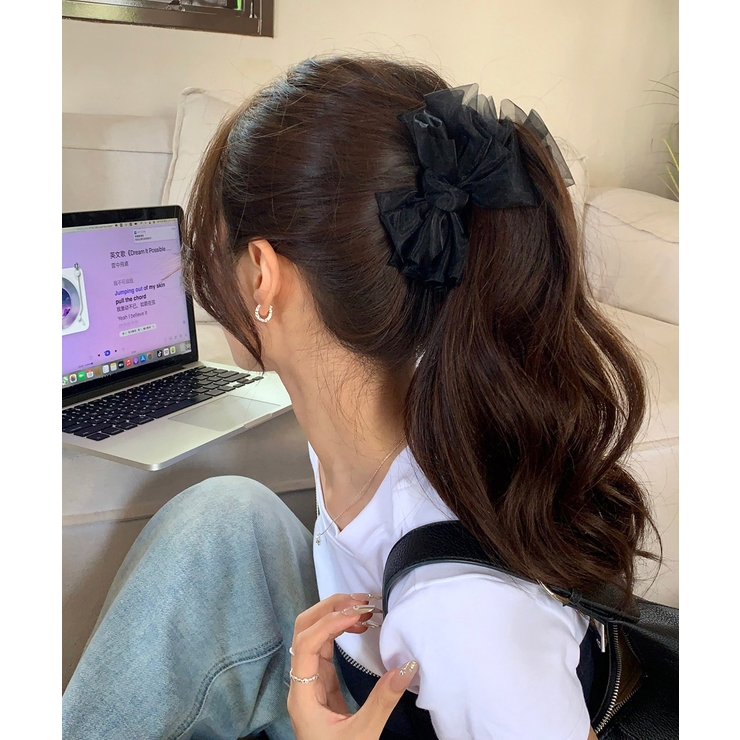 レディースヘアアクセサリー 髪飾りギンガムチェック ガーリーまとめ髪 | SUNSHINE CLOSET | 詳細画像11 