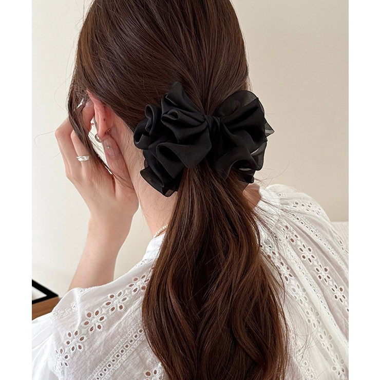 レディースヘアアクセサリー 髪飾りギンガムチェック ガーリーまとめ髪 | SUNSHINE CLOSET | 詳細画像4 