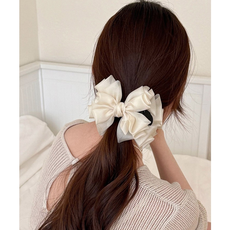 レディースヘアアクセサリー 髪飾りギンガムチェック ガーリーまとめ髪 | SUNSHINE CLOSET | 詳細画像6 
