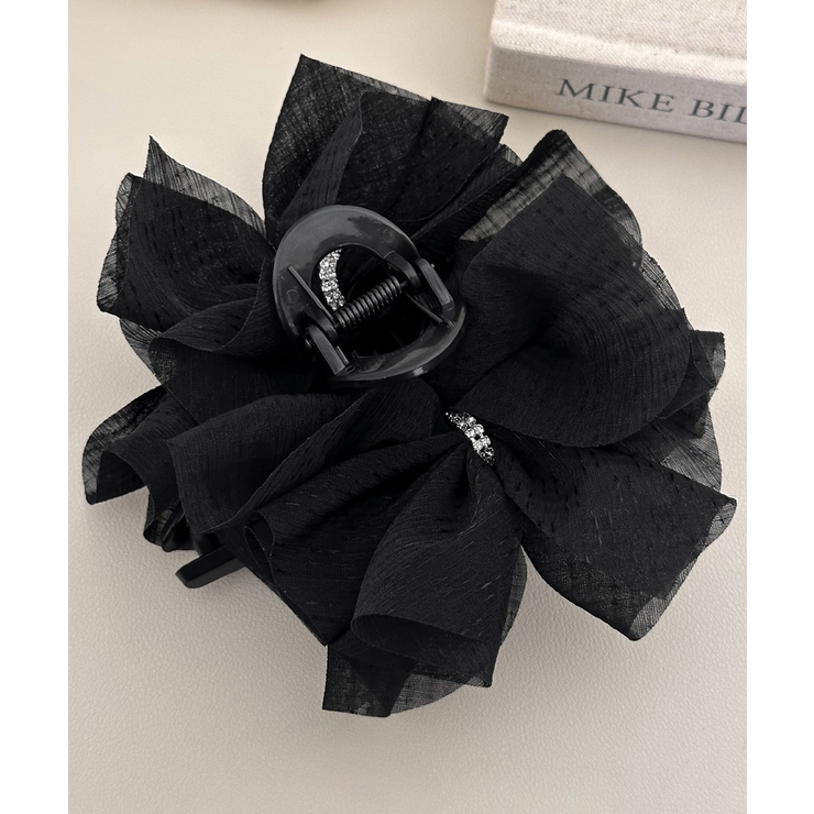 シアービッグリボン髪留め 大きめヘアクリップ 大人可愛いハーフアップ用クリップボ… | SUNSHINE CLOSET | 詳細画像15 