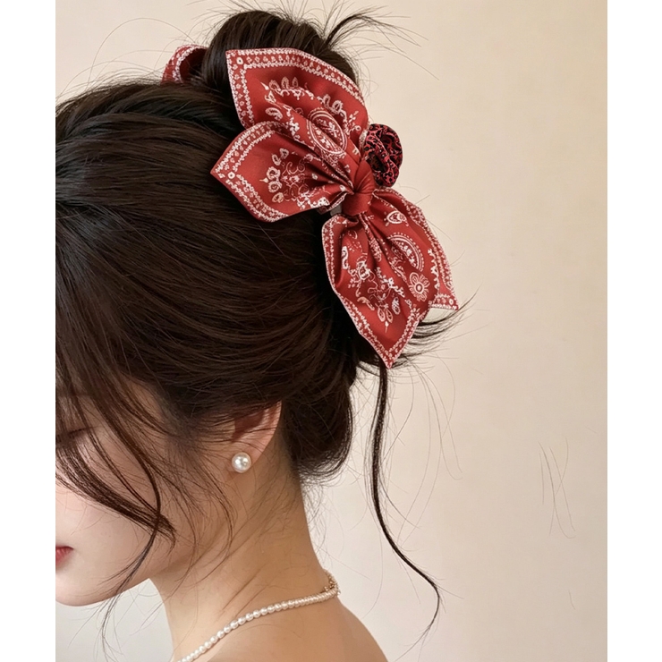 韓国風大きめ髪飾りリボンヘアクリップ 華やかヘアアクセサリー 大人可愛いヘアアレ… | SUNSHINE CLOSET | 詳細画像14 