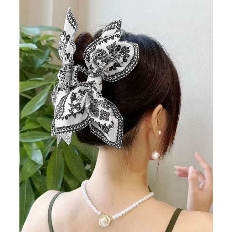 韓国風大きめ髪飾りリボンヘアクリップ 華やかヘアアクセサリー 大人可愛いヘアアレ… | SUNSHINE CLOSET | 詳細画像2 