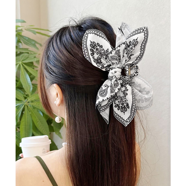 韓国風大きめ髪飾りリボンヘアクリップ 華やかヘアアクセサリー 大人可愛いヘアアレ… | SUNSHINE CLOSET | 詳細画像4 