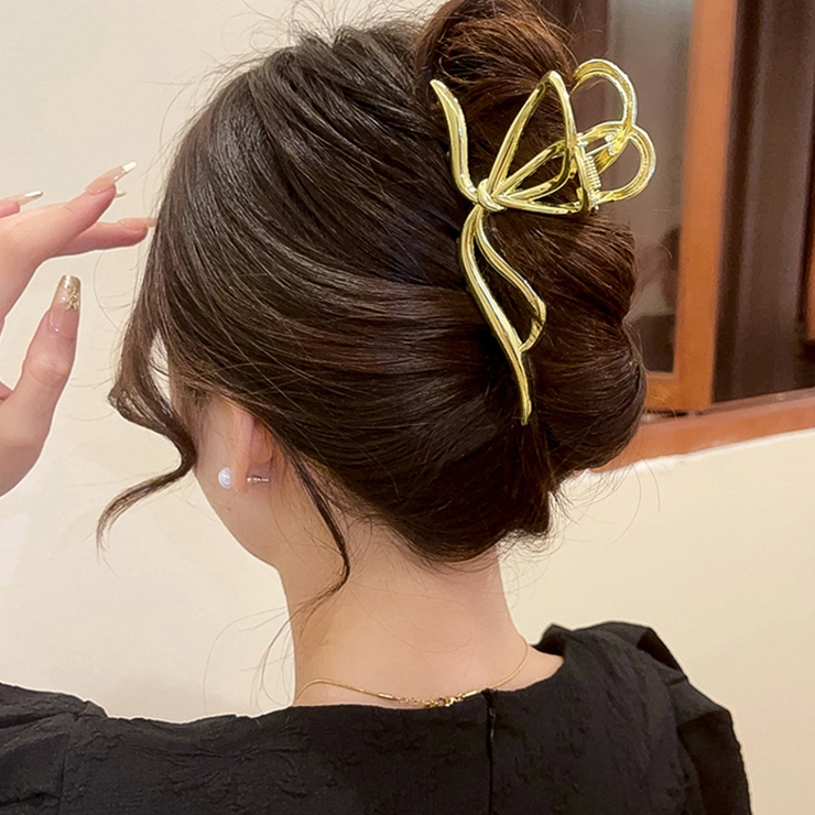 メタルヘアクリップ バンスクリップ 韓国[品番：AGCW0004305