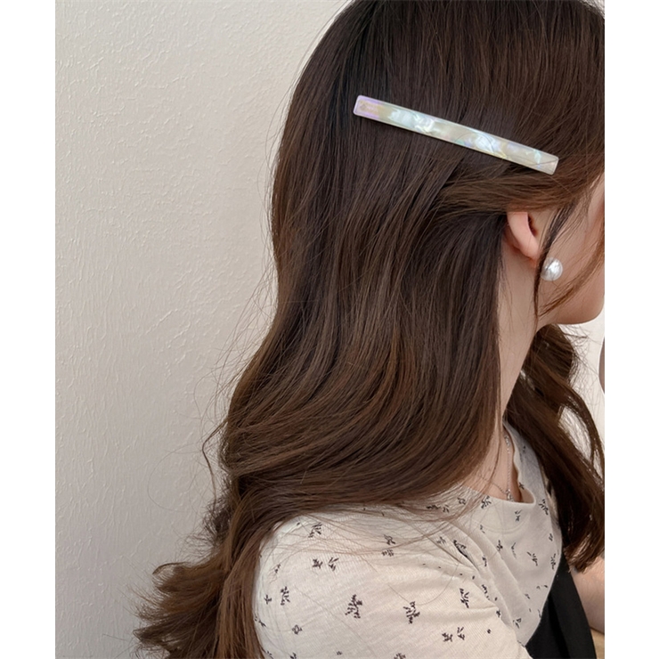 ラインバレッタ ヘアクリップ シンプル | SUNSHINE CLOSET | 詳細画像1 