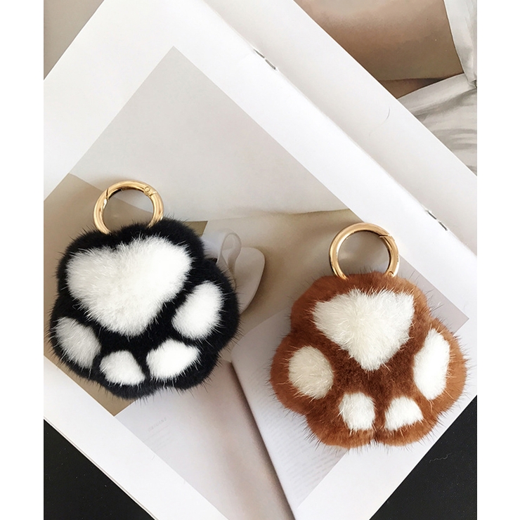 足跡キーホルダー もこもこファーチャーム | SUNSHINE CLOSET | 詳細画像12 