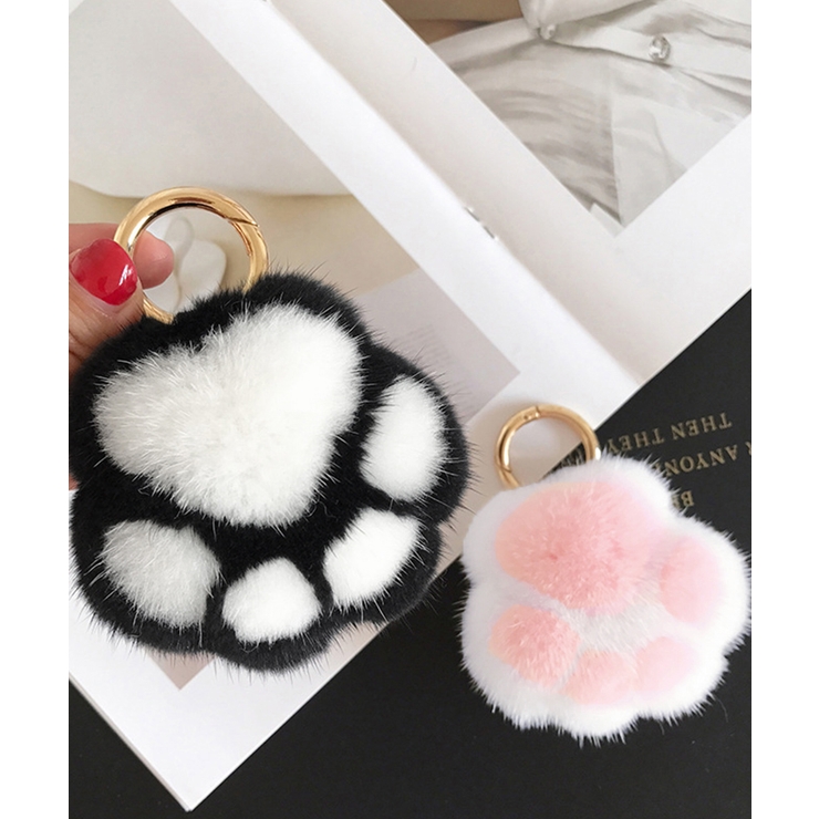 足跡キーホルダー もこもこファーチャーム | SUNSHINE CLOSET | 詳細画像13 