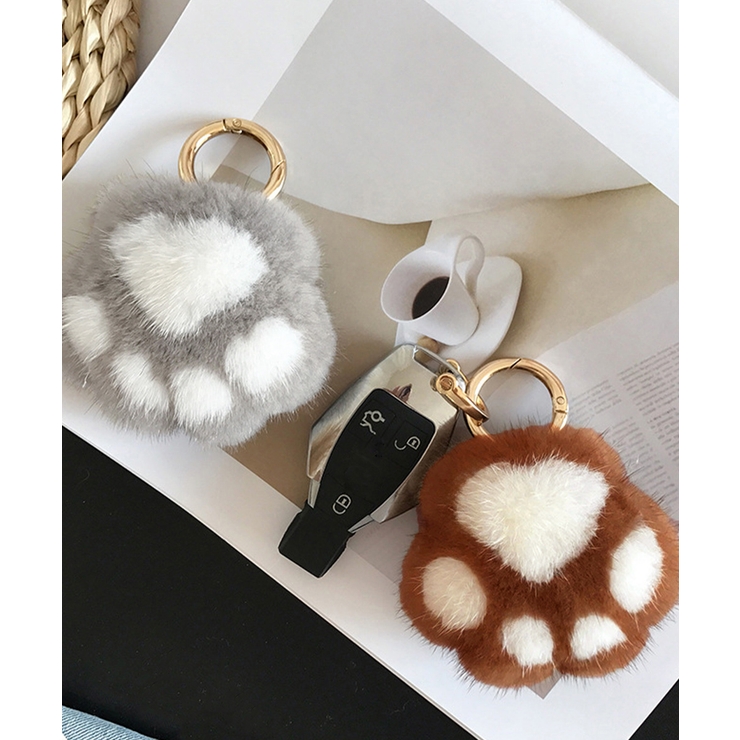 足跡キーホルダー もこもこファーチャーム | SUNSHINE CLOSET | 詳細画像17 