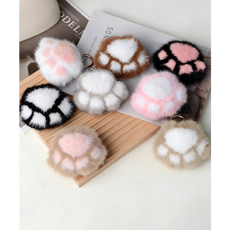 足跡キーホルダー もこもこファーチャーム | SUNSHINE CLOSET | 詳細画像18 