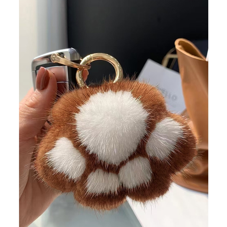 足跡キーホルダー もこもこファーチャーム | SUNSHINE CLOSET | 詳細画像6 