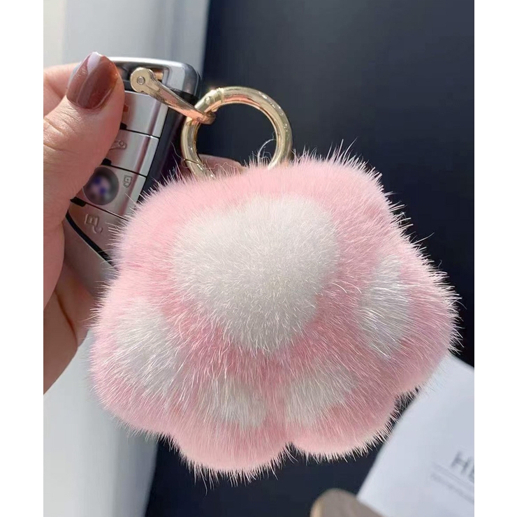 足跡キーホルダー もこもこファーチャーム | SUNSHINE CLOSET | 詳細画像8 