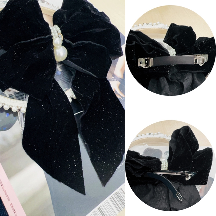 ビッグリボンバレッタ韓国ヘアアクセサリー | SUNSHINE CLOSET | 詳細画像3 