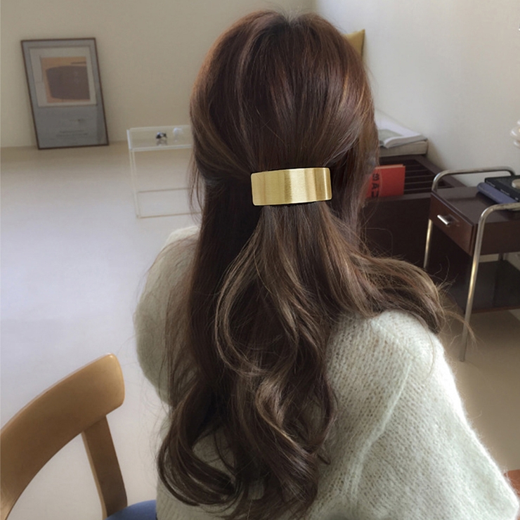 メタルバレッタ 大きめ ヘアクリップ韓国 | SUNSHINE CLOSET | 詳細画像8 