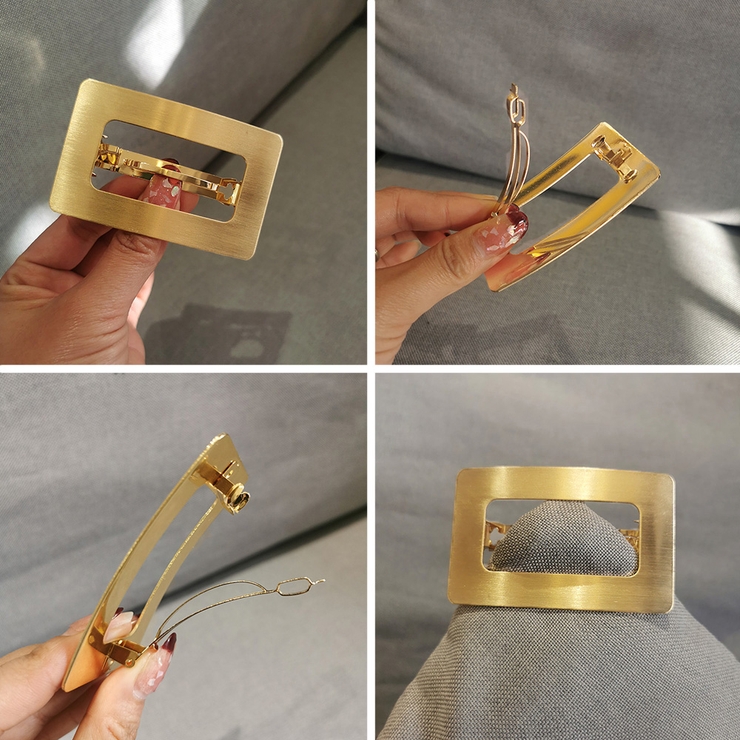 プレートバレッタ 韓国 スクエアフレーム | SUNSHINE CLOSET | 詳細画像4 