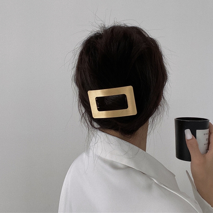 プレートバレッタ 韓国 スクエアフレーム | SUNSHINE CLOSET | 詳細画像5 