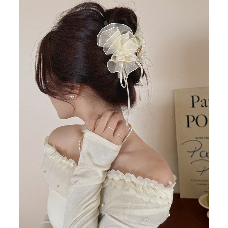バンスクリップ大きめ ビッグヘアクリップ ボリュームヘアアクセサリー | SUNSHINE CLOSET | 詳細画像16 