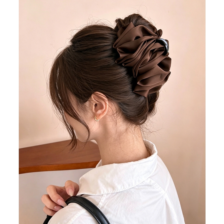 大人可愛い 大きめヘアクリップ 小顔見え | SUNSHINE CLOSET | 詳細画像4 