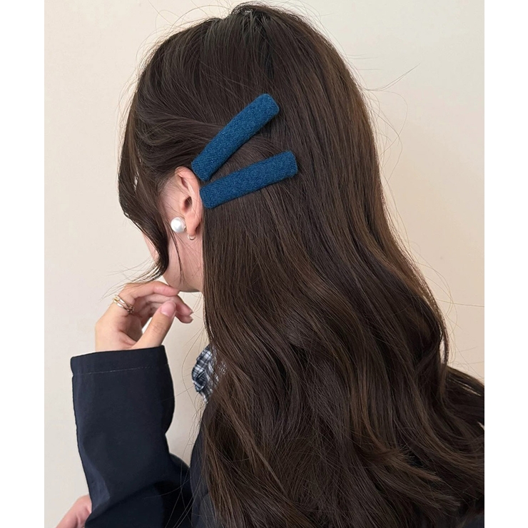 ウール調ヘアクリップ2点セットスリーピン | SUNSHINE CLOSET | 詳細画像2 