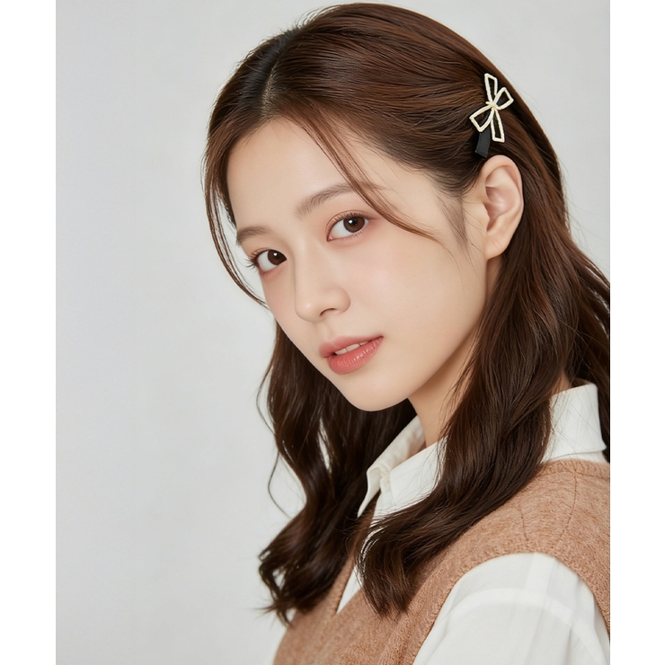 ヘアクリップ2個組リボンワニクリップミニ | SUNSHINE CLOSET | 詳細画像3 