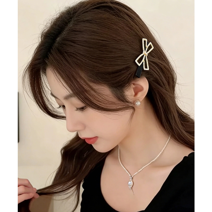 ヘアクリップ2個組リボンワニクリップミニ | SUNSHINE CLOSET | 詳細画像4 